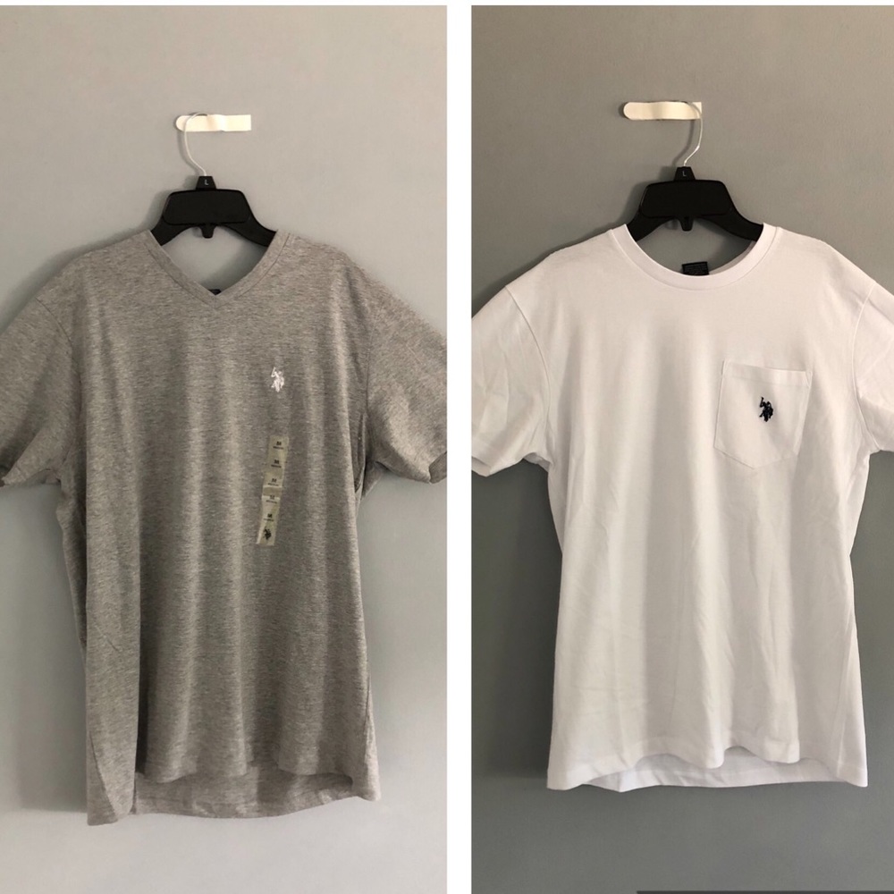 Grey/White U.S. Polo Assassin Men’s Shirt